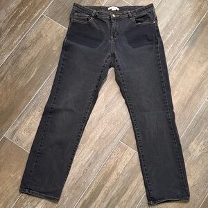 Cache Luxe Dark Gray black Straight Leg Women's Jeans